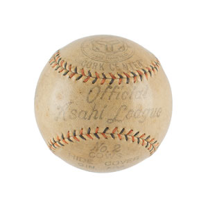 Lot #4099 Babe Ruth and Lou Gehrig Signed Baseball - Image 6