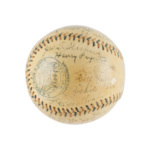 Lot #4029  Chicago Cubs 1913 Team-Signed Baseball - Image 2