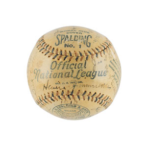Lot #4029  Chicago Cubs 1913 Team-Signed Baseball - Image 6
