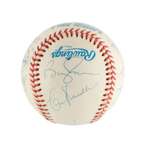 Lot #4083  NY Yankees Greats Signed Baseball - Image 3