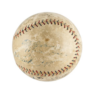 Lot #4107 Babe Ruth, Walter Johnson, and Connie Mack Signed Baseball - Image 5