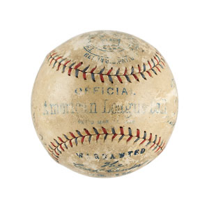 Lot #4107 Babe Ruth, Walter Johnson, and Connie Mack Signed Baseball - Image 6