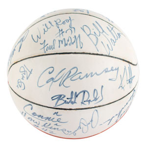 Lot #4169  Basketball Hall of Famers Signed Basketball - Image 2