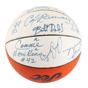 Lot #4169  Basketball Hall of Famers Signed Basketball - Image 3