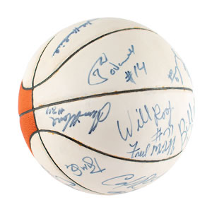 Lot #4169  Basketball Hall of Famers Signed Basketball - Image 4