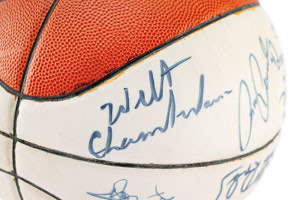 Lot #4169  Basketball Hall of Famers Signed Basketball - Image 9
