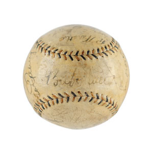 Lot #4106 Babe Ruth, Lou Gehrig, and 1934 Tour of
