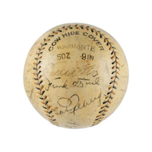 Lot #4106 Babe Ruth, Lou Gehrig, and 1934 Tour of Japan Team - Image 2