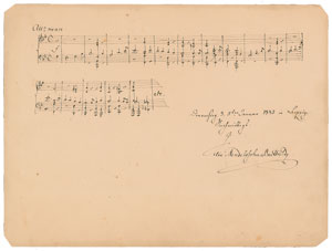 Lot #720 Felix Mendelssohn-Bartholdy