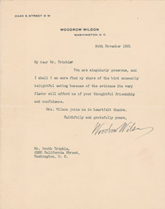 Lot #211 Woodrow Wilson - Image 1