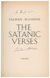 Lot #695 Salman Rushdie - Image 1