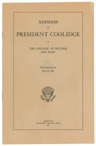 Lot #65 Calvin Coolidge