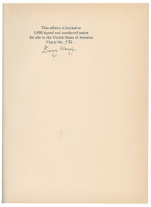 Lot #707 Evelyn Waugh - Image 1