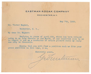 Lot #293 George Eastman - Image 1