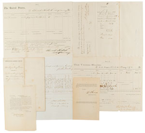 Lot #488  Union Officer Documents - Image 1