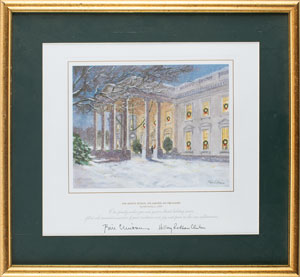 Lot #146  Presidential Christmas Card Prints - Image 11