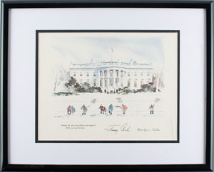 Lot #99  Presidential Christmas Card Prints - Image 5