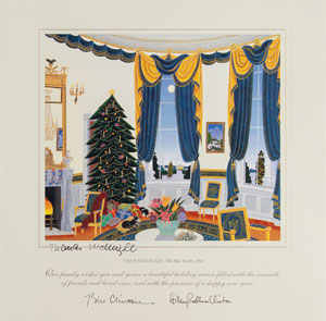 Lot #145  Presidential Christmas Card Prints - Image 2