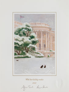 Lot #145  Presidential Christmas Card Prints - Image 3