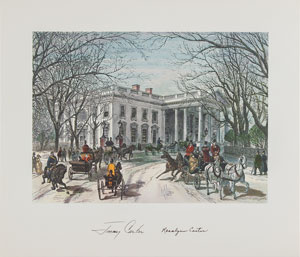 Lot #145  Presidential Christmas Card Prints - Image 5