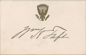 Lot #181 William H. Taft - Image 1