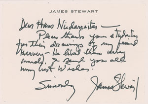 Lot #1189 James Stewart - Image 1