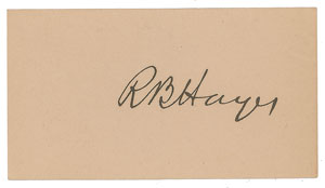 Lot #98 Rutherford B. Hayes - Image 1