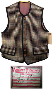Lot #956 Bobby Breen's Screen-Worn Vest from 'Rainbow on the River' - Image 1