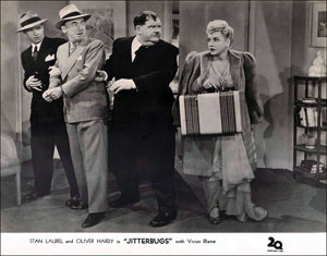 Lot #1032  Laurel and Hardy Screen-Used Vernon Kilns Set Piece from 'Jitterbugs' - Image 3