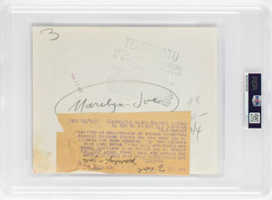Lot #1118 Marilyn Monroe and Joe DiMaggio - Image 2