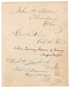 Lot #6 John Quincy Adams, Martin Van Buren, and Franklin Pierce - Image 3