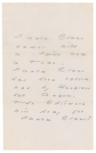 Lot #1230 Emily Dickinson Handwritten Poem
