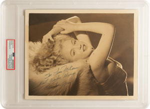 Lot #3078 Marilyn Monroe Signed Photograph