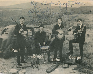 Lot #3059  Beatles Signed Photograph