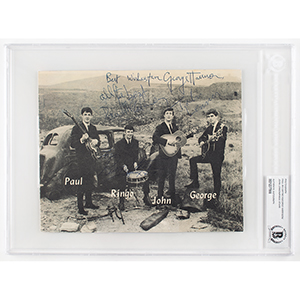 Lot #3059  Beatles Signed Photograph
