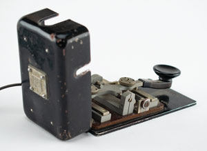Lot #3018  USCGC Eastwind: Captured German Telegraph Key and VJ Day Dispatch - Image 7