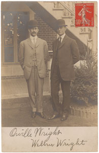 Lot #3035  Wright Brothers Signed Photograph