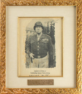 Lot #3017 George S. Patton Signed Photograph - Image 2