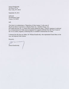 Lot #3064 John Lennon Document Signed - Image 4