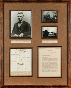 Lot #3013 Abraham Lincoln Lock of Hair and 'Bloody' Assassination Telegram - Image 2