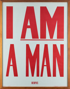 Lot #3001  Original 'I Am a Man' Poster - Image 2