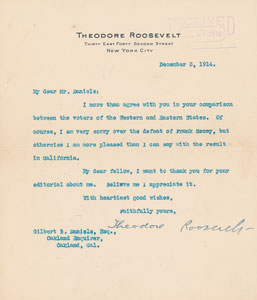 Lot #127 Theodore Roosevelt - Image 1