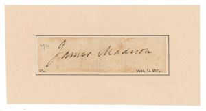 Lot #109 James Madison - Image 1