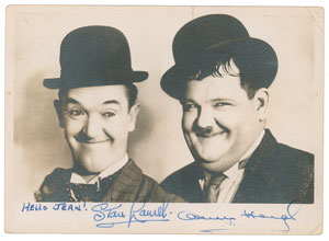 Lot #718  Laurel and Hardy