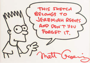 Lot #487 Matt Groening - Image 2