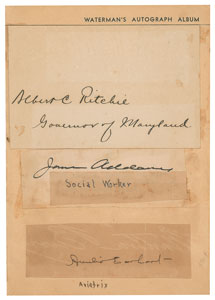 Lot #192  Waterman Autograph Album - Image 3