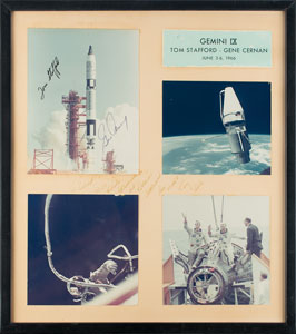 Lot #487  Gemini 9 Signed Photograph Display - Image 4