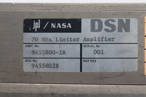 Lot #4078  Apollo Ground Tracking Deep Space Network Correlation Filter and (3) JPL DSN Amplifiers - Image 3