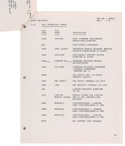 Lot #4398  Space Shuttle Emergency Egress Procedure Booklet - Image 1