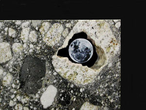 Lot #4568  Northwest Africa (NWA) 5000 Lunar Meteorite Part Slice “The Eclipse” - Image 7